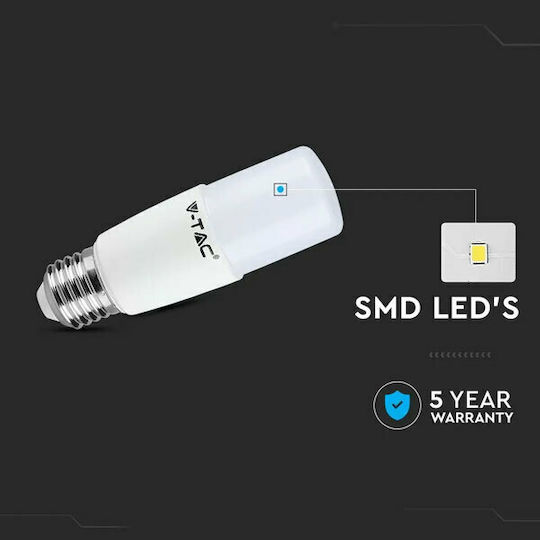 V-TAC LED Bulb 7.5W for Socket E27 and Shape T37 Cool White 660lm