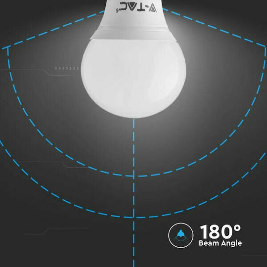 V-TAC LED Bulbs 4.5W for Socket E14 and Shape P45 Warm White 470lm 3pcs