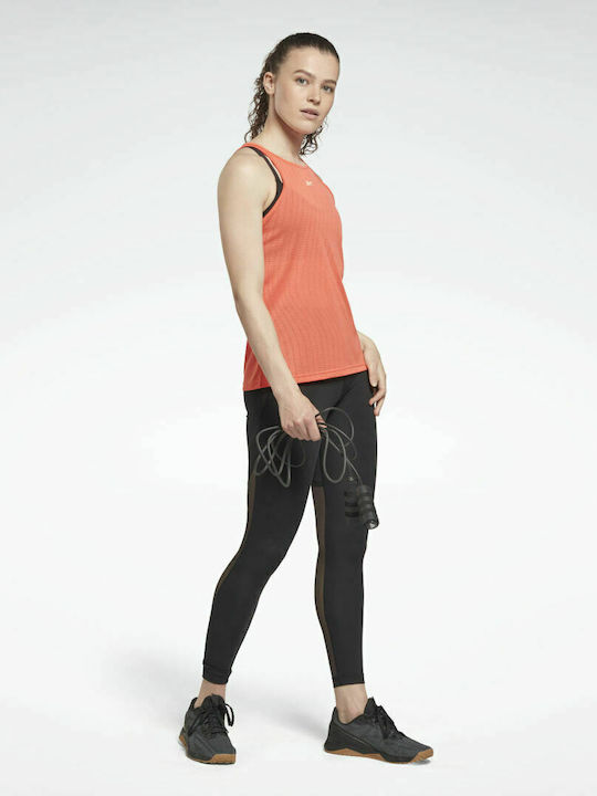 Reebok United Fitness Perforated Femeie Sport Bluză Fără mâneci Semi Orange Flare