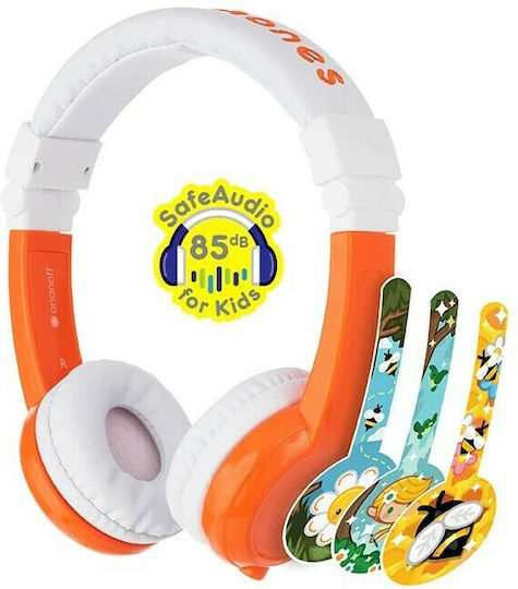 BuddyPhones Entdecken Verkabelte Kinder Am Ohr Orange Kopfhörer