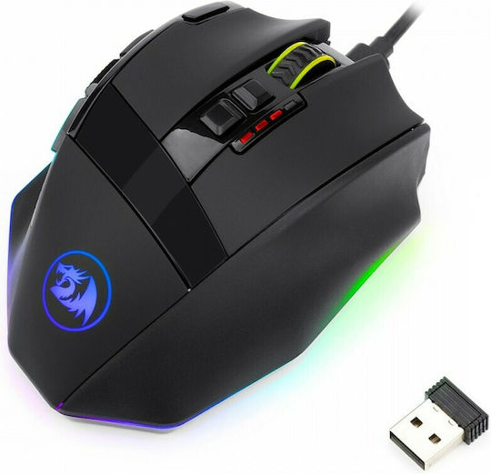 Redragon Sniper Pro M801P-RGB Ασύρματο Gaming Ποντίκι 16000 DPI Μαύρο