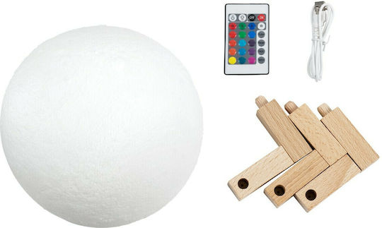 GloboStar Dekorative Lampe Mondlicht Weiß