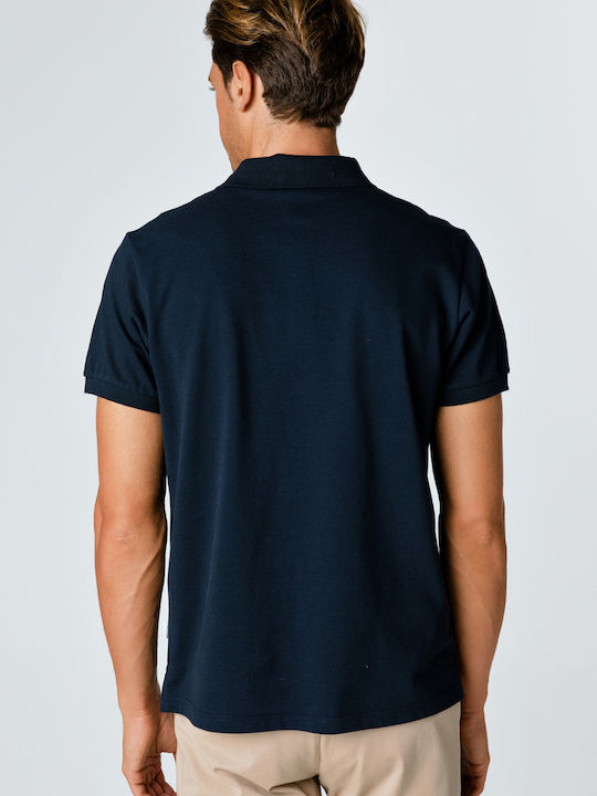 Santana Ανδρικό T-shirt Polo Navy Μπλε