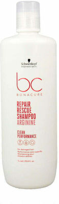 Schwarzkopf Bc Bonacure Repair Rescue Arginine Σαμπουάν Αναδόμησης/Θρέψης για Ταλαιπωρημένα Μαλλιά 1000ml