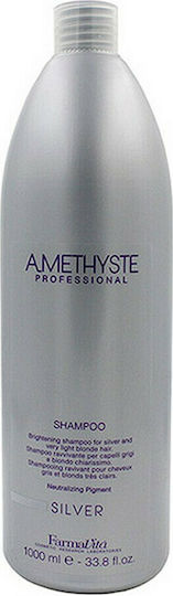 Farmavita Amethyste Silver For Blond, Grey & White H Shampoos for Coloured Hair 1000ml
