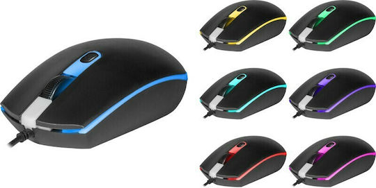 Defender Dot MB-986 RGB Gaming Ποντίκι Μαύρο