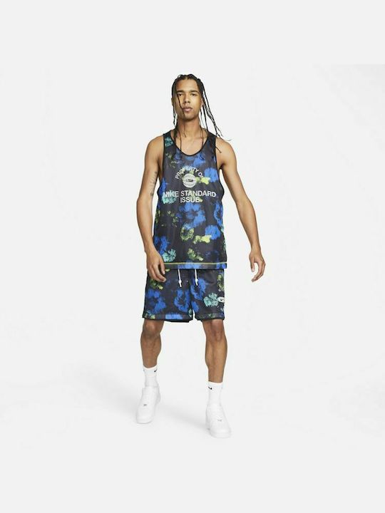 Standard Issue Reversible Αθλητική Ανδρική Βερμούδα Dri-FIT Black/Navy Blue/Yellow