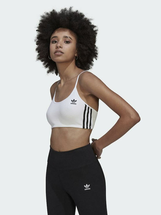 Adicolor Femei Atletic Sutien sport Alb