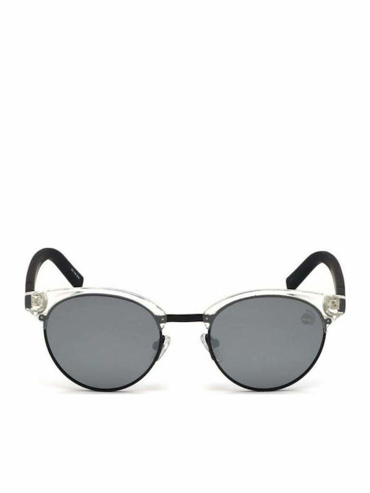 Timberland Unisex Γυαλιά Ηλίου με Διάφανο Σκελετό και Γκρι Polarized Φακό TB9147-26D