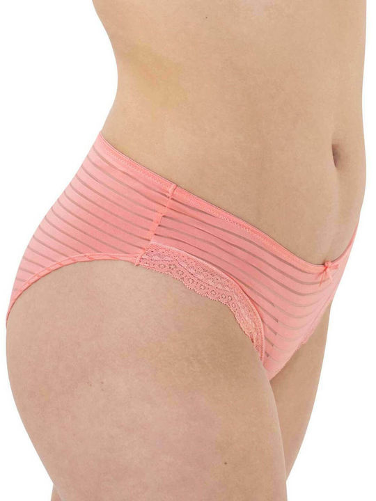 Hipster Ida Women's Boxer 2Pack with Lace Beige/Pink