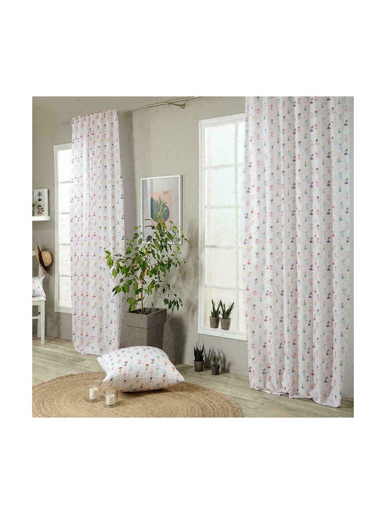 Teoran Kids Rod Pocket Curtain Ballerina Multicolour 52012084 140x260cm