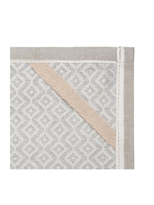 Atmosphera Kitchen Towels from 100% Cotton in Gray Color 70x45cm 3 Pieces