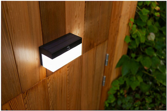 Lutec Fran Street Solar Light 9.7W 800lm Warm to Cool White with Motion Sensor IP44 18cmx7.9cmx9.1cmcm