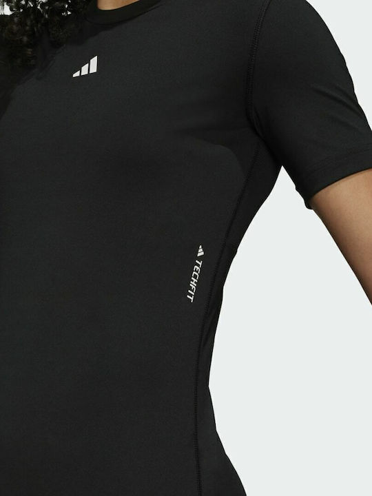 Techfit Γυναικείο T-shirt Fast Drying Μαύρο