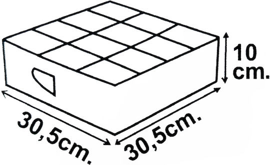 General Trade Πλαστικό Organizer Συρταριών για Κάλτσες 30.5x30.5x10cm