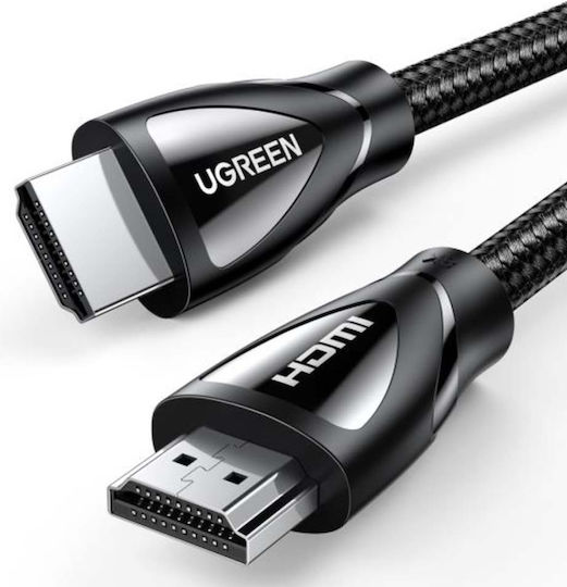 Ugreen HD140 HDMI 2.1 Ultra High Speed 48Gbps 4K 120Hz HDR VRR Braided Cable HDMI Male - HDMI Male 3m Black