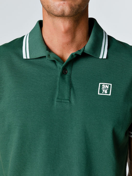 Snta Polo Pique with Short Sleeve & Print SN76 - Green