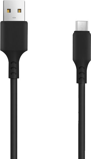 Setty Auto-Ladegerät 1A mit einem Anschluss: 1xUSB mit Kabel Mikro-USB Schwarz Farbe