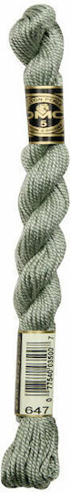 DMC Конец Бродерия Мулине Cotton Perle 115 No5 Памучна в Сив цвят 25м