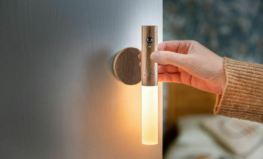 Gingko Smart Baton Light Винтидж Светлини за Стена с Интегриран LED с USB Порт Кафяв
