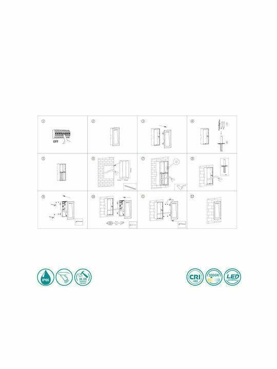 Faro Barcelona Soun Wall-Mounted Outdoor Spot Light LED IP65 5W