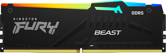 Kingston Fury Beast RGB 32GB DDR5 RAM with 5200 Speed for Desktop