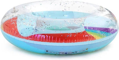 Legami Milano Inflatable Floating Ring with Handles with Glitter 102cm