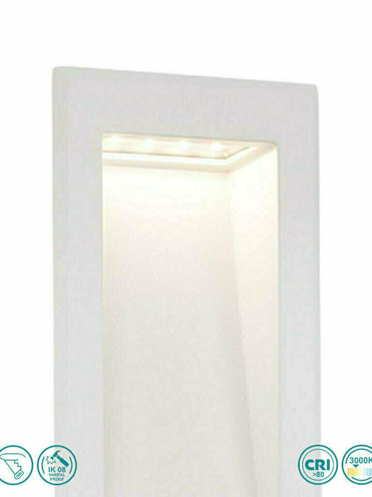 Faro Barcelona Soun Επιτοίχια Εξωτερική Πλαφονιέρα LED IP65 5W με Θερμό Λευκό Φως