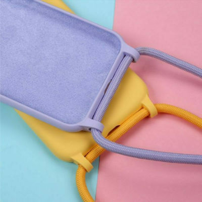 Sonique CarryHang Back Cover Silicone 0.5mm with Strap Lilac (Poco F3 / Mi 11i)