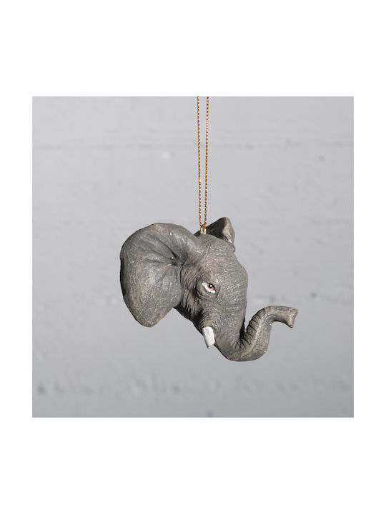 Hanging Baby Elephant Gray 7cm