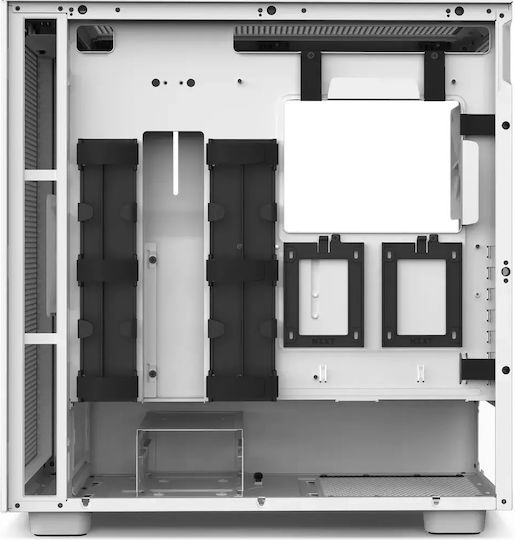 NZXT H7 Flow (2022) Gaming Midi Tower Computer Case with Side Window Matte White