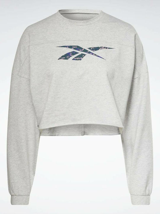Modern Safari Gekürzt Damen Sweatshirt Gray
