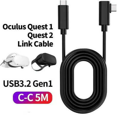 Nordic Angle (90°) USB 3.1 Cable USB-C male - USB-C Μαύρο 5m USBC-VR5MCC