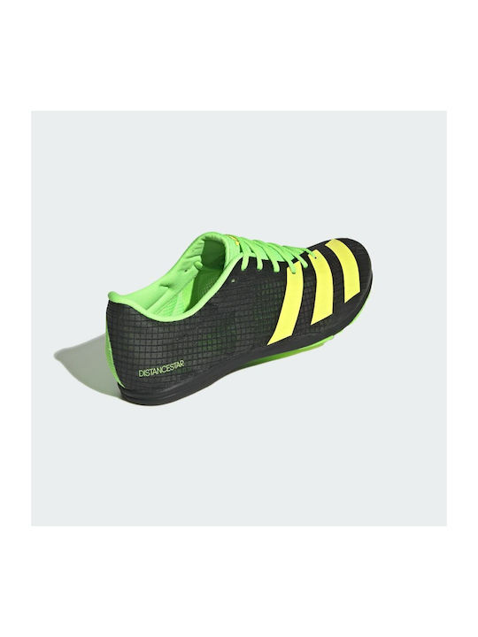 Distancestar Sport Shoes Spikes Core Black / Beam Yellow / Solar Green