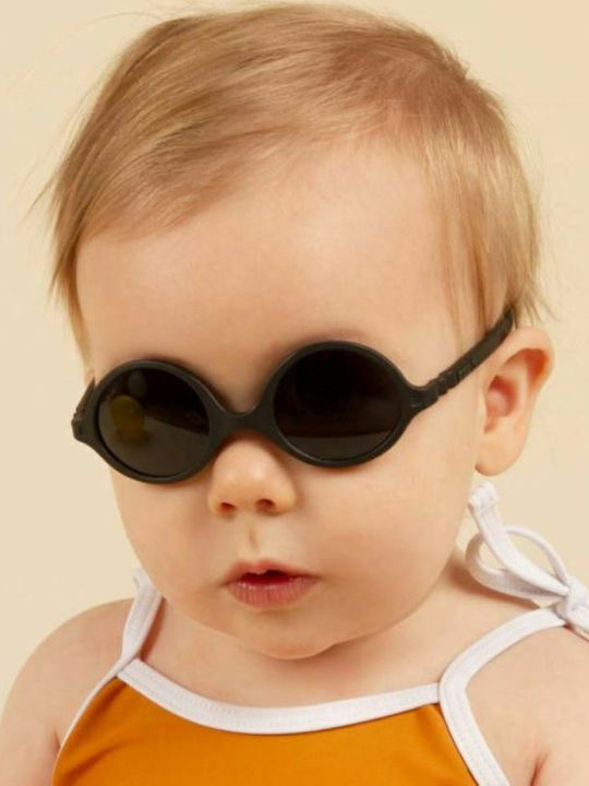 KiETLA Diabola Unbreakable Baby Kids Sunglasses Black For 0-1 Year