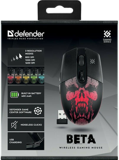 Defender GM-707L RGB Gaming Ποντίκι Μαύρο