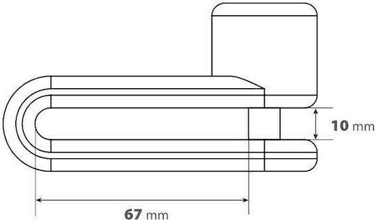 Lampa Pinch XL Κλειδαριά Δισκόφρενου Μοτοσυκλέτας με Διάμετρο Πείρου 10mm Μαύρο Χρώμα
