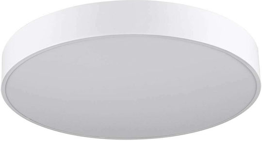 GloboStar Burton Deckenleuchte 60cm Weiß mit Integrierter LED und Fernbedienung