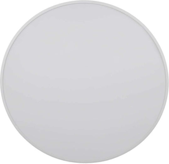GloboStar Burton Deckenleuchte 60cm Weiß mit Integrierter LED und Fernbedienung