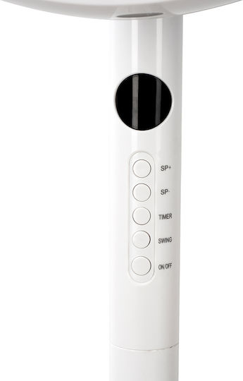 Zilan Zilan Pedestal Fan 60W Fan Diameter 40cm with Remote Control White