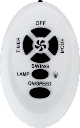 Zilan Zilan Pedestal Fan 60W Fan Diameter 40cm with Remote Control White