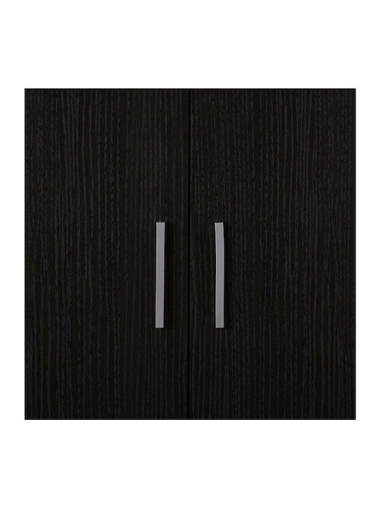 HomeMarkt Jaslyn Rectangular Loft dulap Placă din Lemn Agregat în culoarea Negru 80x42cm HM350.01 1buc