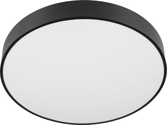 GloboStar Burton 61202-S Deckenleuchte 60cm Schwarz mit Integrierter LED und Fernbedienung