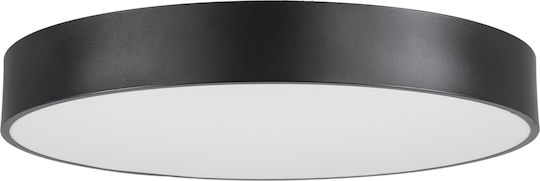 GloboStar Burton 61202-S Deckenleuchte 60cm Schwarz mit Integrierter LED und Fernbedienung
