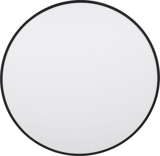 GloboStar Burton 61202-S Deckenleuchte 60cm Schwarz mit Integrierter LED und Fernbedienung