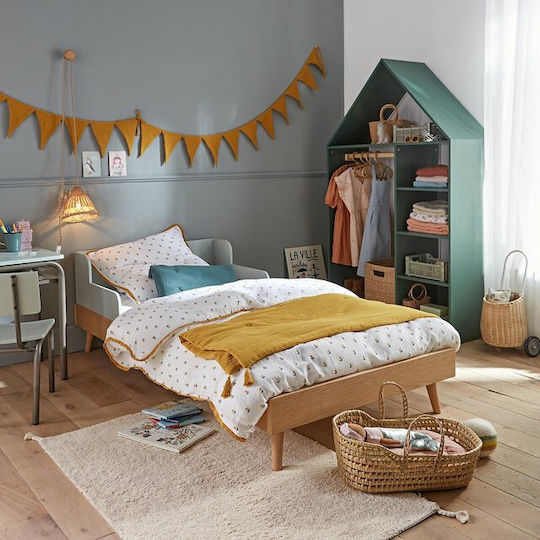 Augusto Kids Bed Classic Single Green for Mattress 90x190cm
