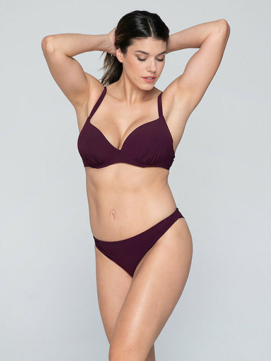 Bikini Σουτιέν Μπορντό