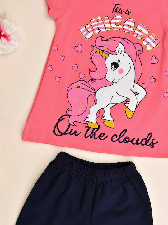 Kinderset mit Leggings UNICORN Rosa 15612