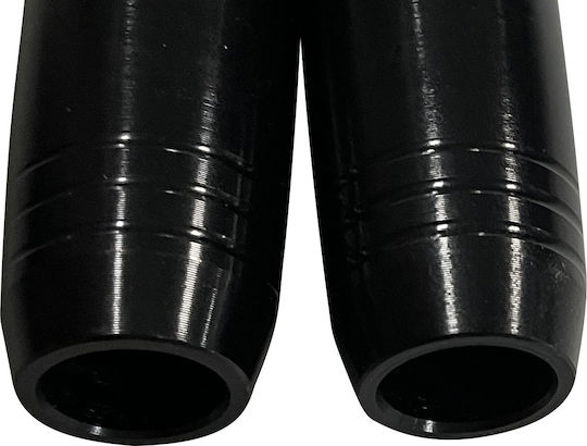 AMILA Wire / PVC Jump Rope with Ball Bearings Black Speed Rope Powerslim SL 3m