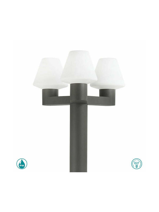 Faro Barcelona Mistu Outdoor Floor Lamp Post 15W IP44 for E27 Light Bulb Black